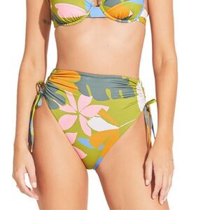 Vitamin A Gemma Ruched High Waisted Bikini Bottom